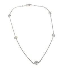 Tiffany & Co. Platinum Diamond Elsa Peretti Diamond By The Yard Necklace