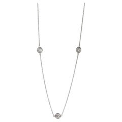 Tiffany
Co. Platinum Diamond Elsa Peretti Diamond By The Yard Necklace