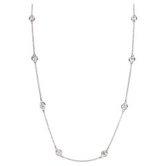 Tiffany & Co. Platinum Diamond Elsa Peretti Diamond By The Yard Necklace