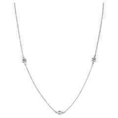 Tiffany & Co. Platinum Diamond Elsa Peretti Diamond By The Yard Necklace