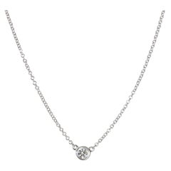 Tiffany & Co. Platinum Diamond Elsa Peretti Diamond By The Yard Pendant