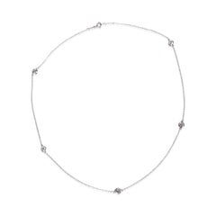 Tiffany & Co. Platinum Diamond Elsa Peretti Diamonds By The Yard Necklace