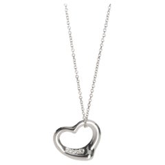 Tiffany 
Co. Colgante Corazón Abierto Elsa Peretti Diamante Platino