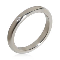 Tiffany & Co. Platinum Diamond Elsa Peretti Stacking Band