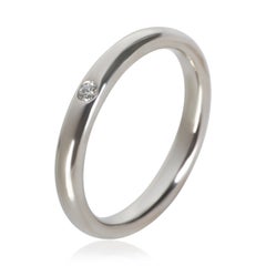 Tiffany & Co. Platinum Diamond Elsa Peretti Stacking Band