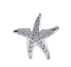 Tiffany & Co. Platinum Diamond Elsa Peretti Starfish Earrings