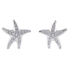 Tiffany & Co. Orecchini con diamante in platino Elsa Peretti Starfish
