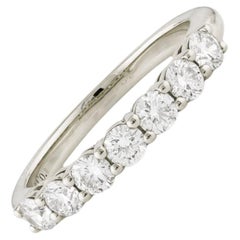 Tiffany & Co. Platinum Diamond Embrace Half Circle Band Ring