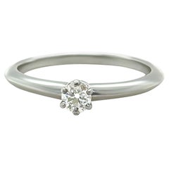Tiffany & Co. Platinum Diamond Engagement Ring 0.18ct 3.6g