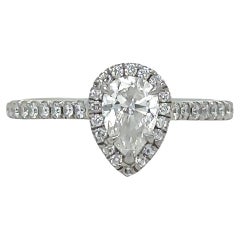 Tiffany & Co Platinum Diamond Engagement Ring 0.77ct