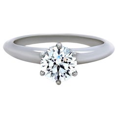Tiffany & Co Platinum Diamond Engagement Ring 0.85ct