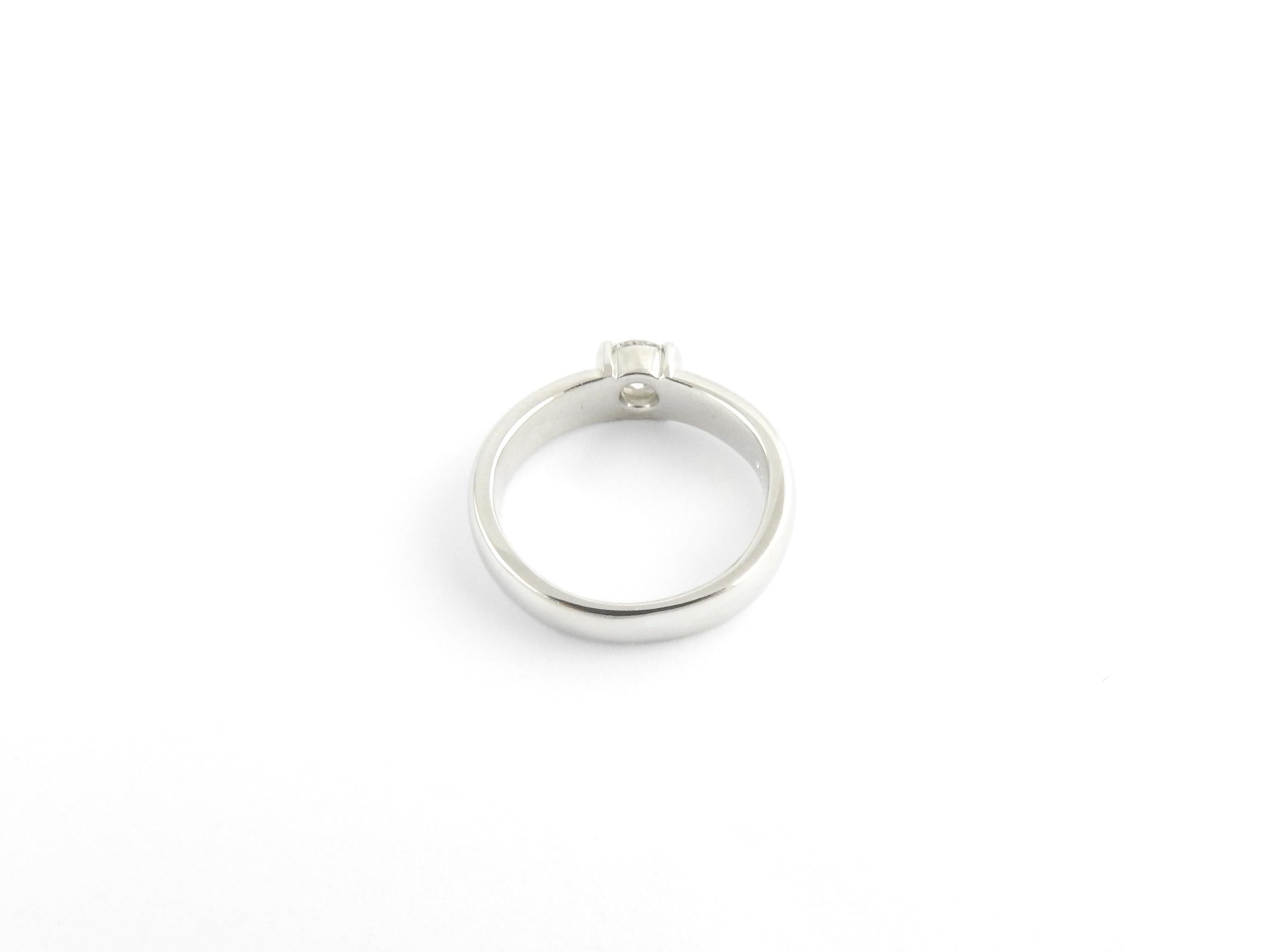Women's Tiffany & Co. Platinum Diamond Engagement Ring .45 Carat Cert / Box