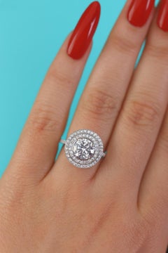 Tiffany & Co. Bague de fiançailles en platine et diamants