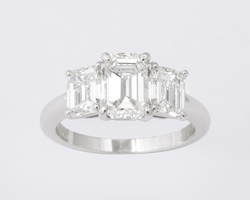 Tiffany & Co. Platinum Diamond Engagement Ring Set 1