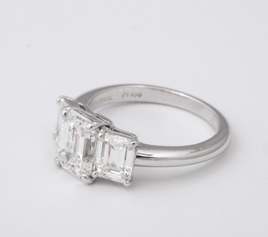 Tiffany & Co. Platinum Diamond Engagement Ring Set 2