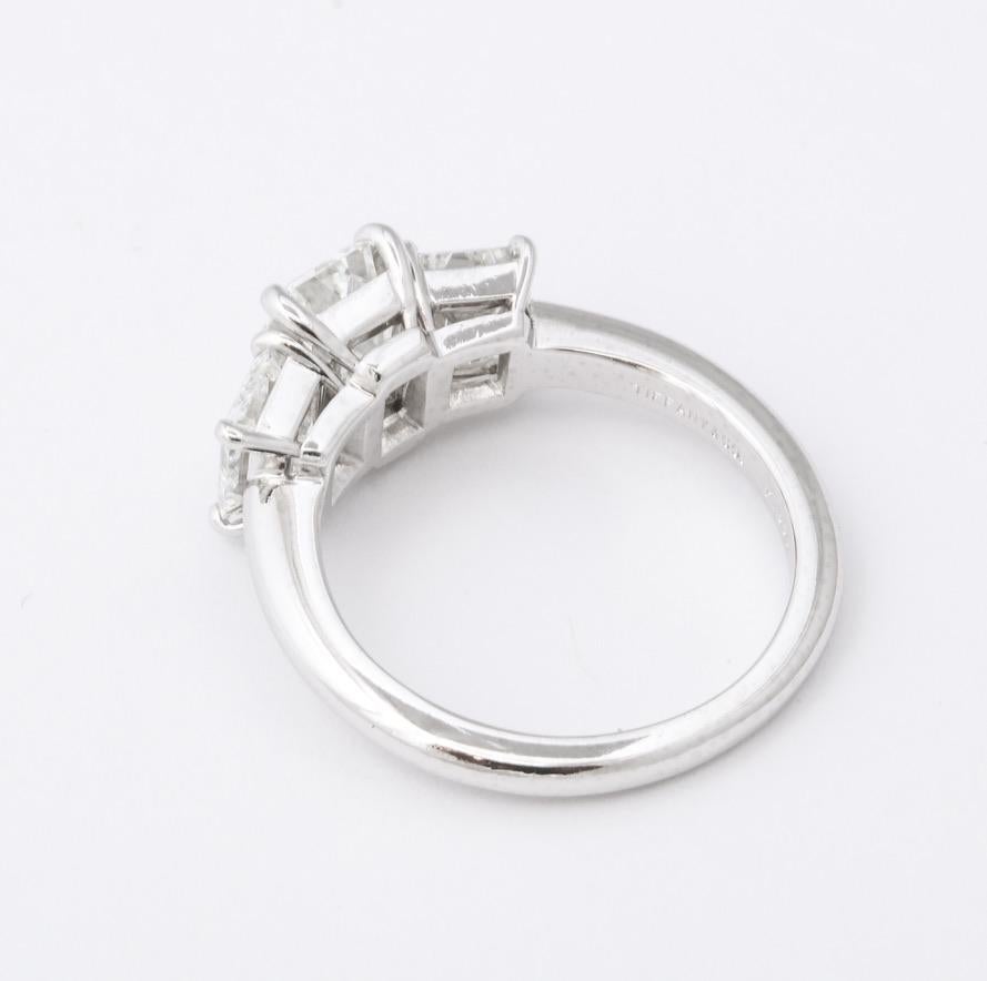 Tiffany & Co. Platinum Diamond Engagement Ring Set 3