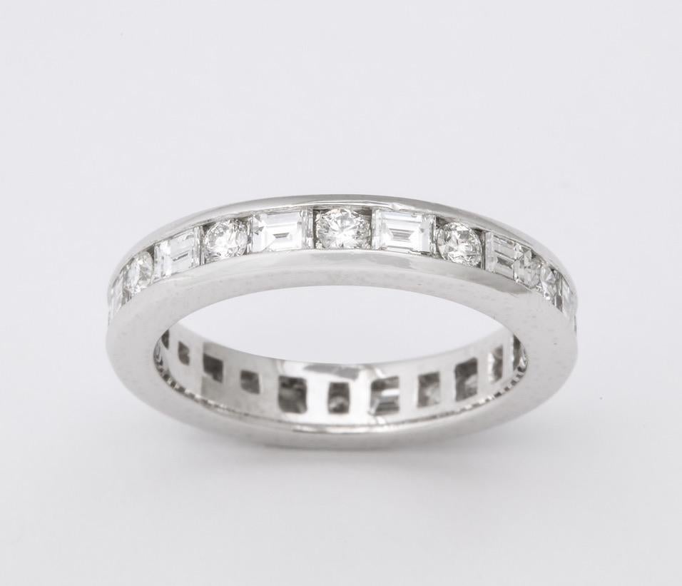 Tiffany & Co. Platinum Diamond Engagement Ring Set 4