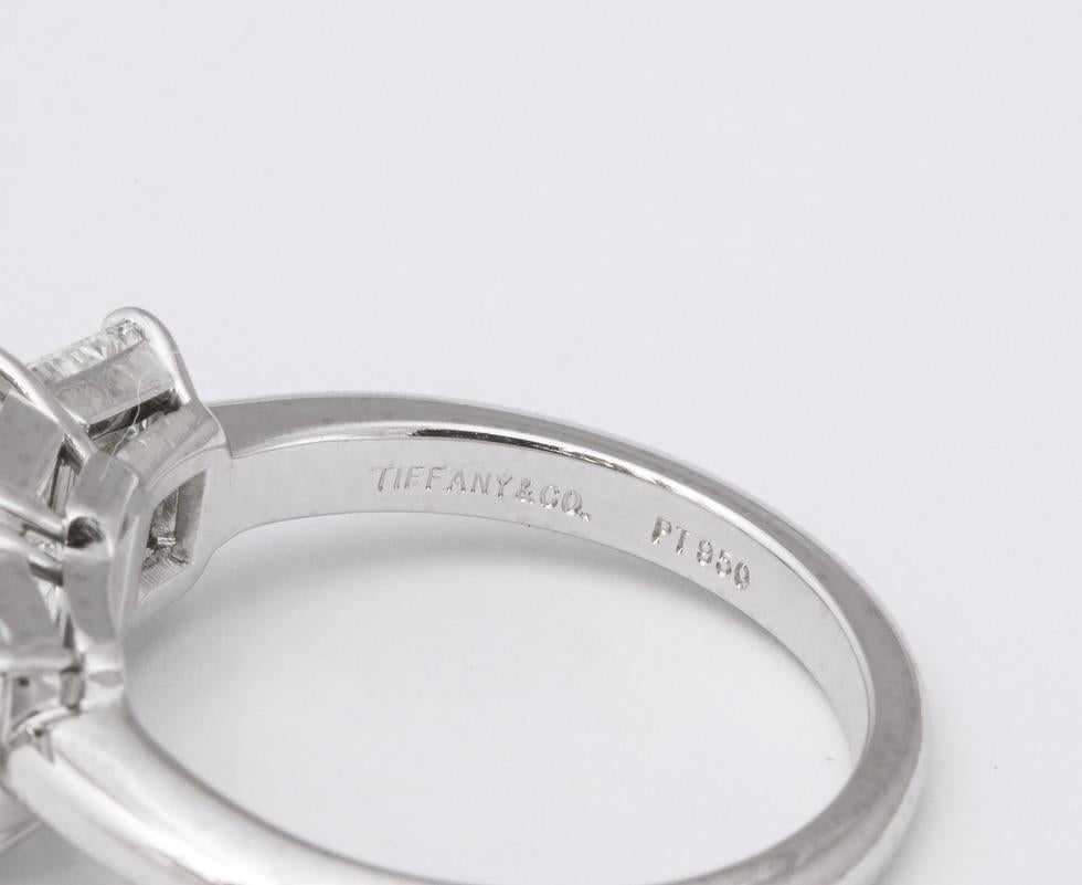 Tiffany & Co. Platinum Diamond Engagement Ring Set 7