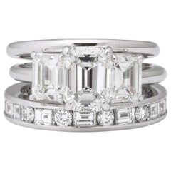 Tiffany & Co. Platinum Diamond Engagement Ring Set
