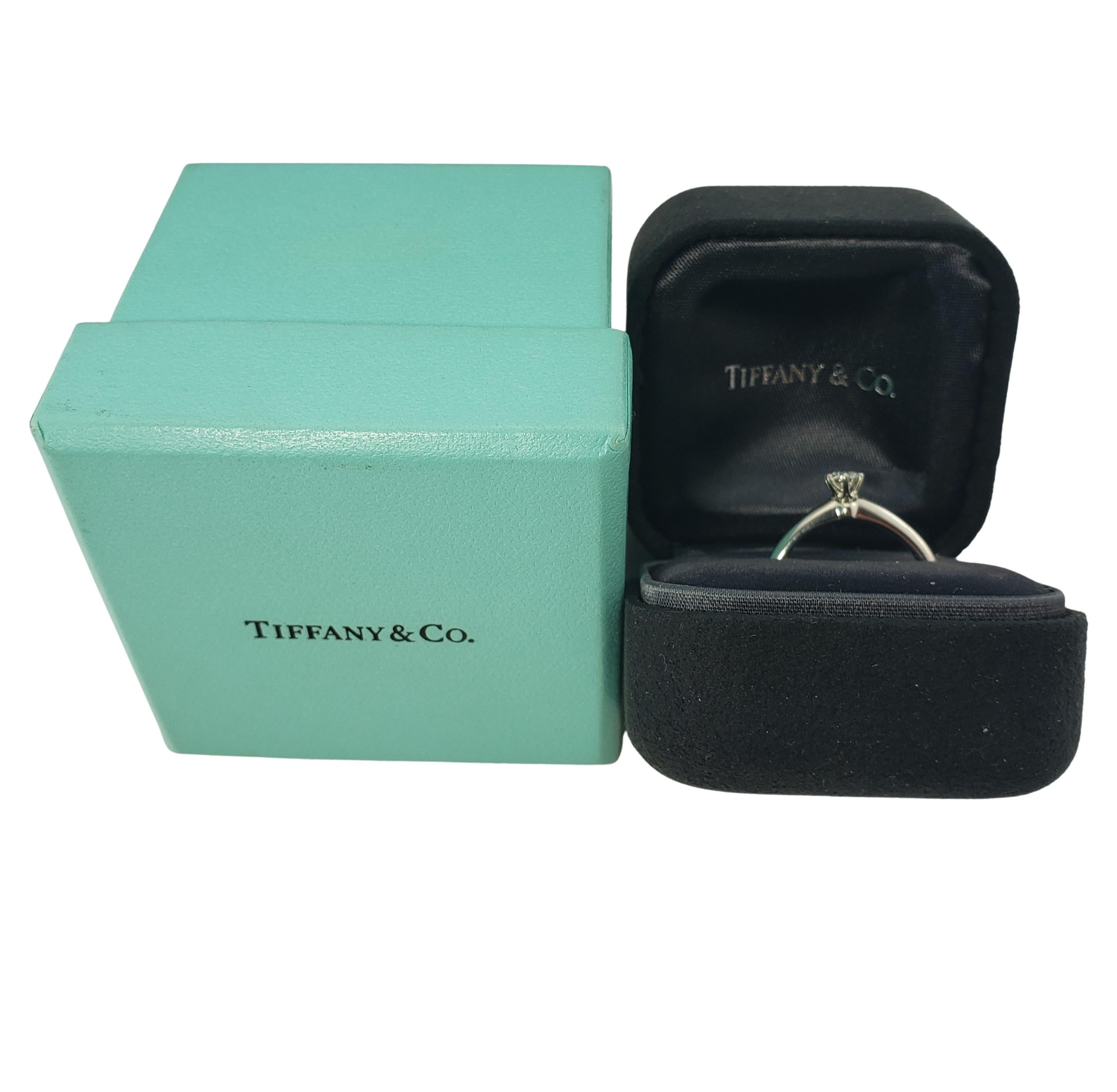 Tiffany & Co Platinum Diamond Engagement Ring 3