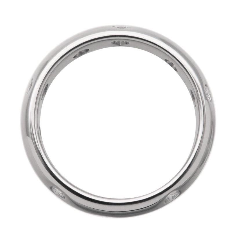 TIFFANY & Co. Platin Diamant Etoile 4mm Band Ring 5.5 Damen im Angebot
