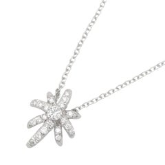 TIFFANY & Co. Platin Diamant Feuerwerk Anhänger Halskette