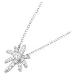 TIFFANY & Co. Platin Diamant Feuerwerk Anhänger Halskette