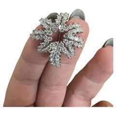 TIFFANY & CO. Platinum & Diamond Fireworks Pin / Brooch Modern 1993