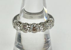Tiffany & Co Platinum Diamond Five Stone Ring