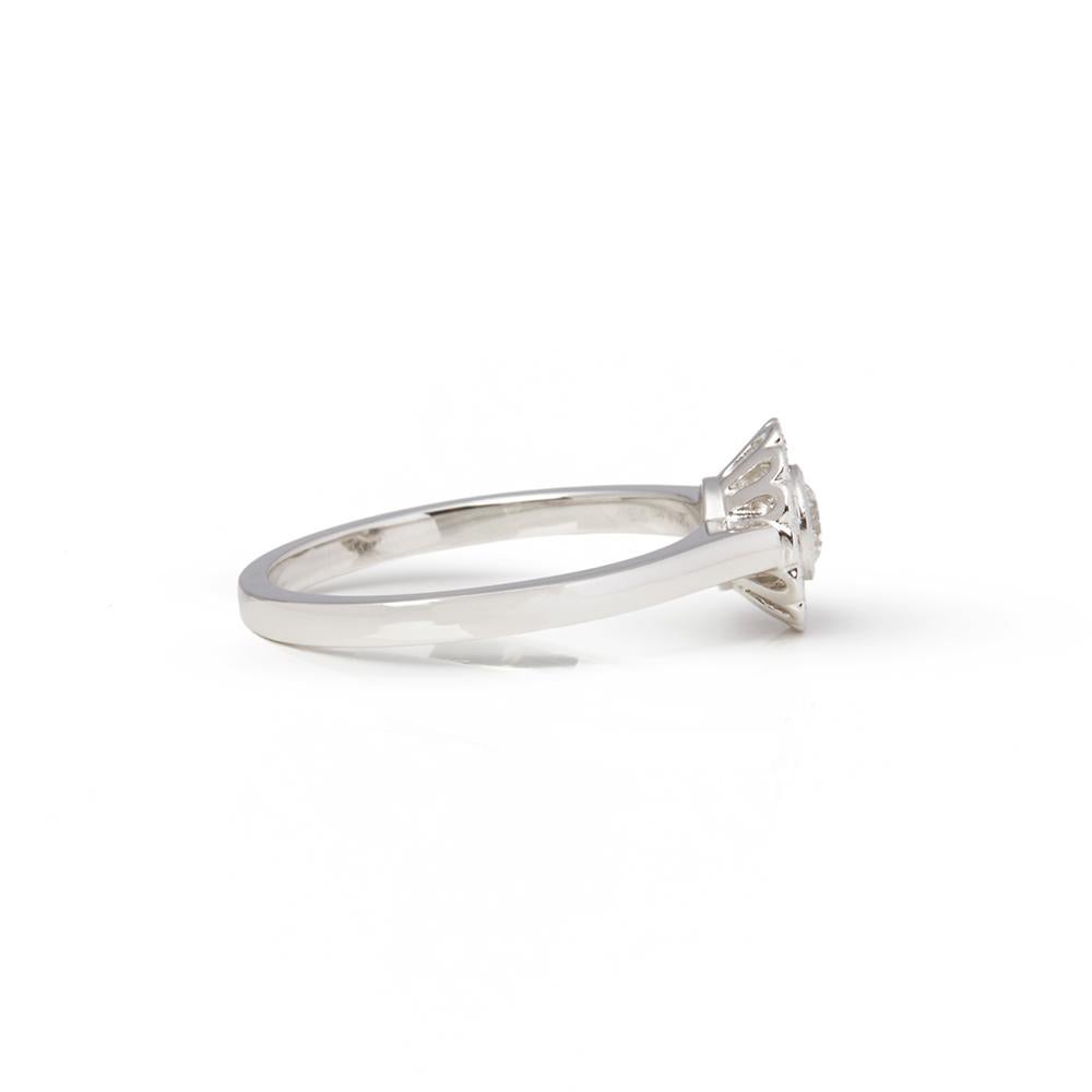 Code: COM1853
Brand: Tiffany & Co.
Description: Platinum Diamond Flower Enchant Ring
Accompanied With: Presentation Box
Gender: Ladies
UK Ring Size: N
EU Ring Size: 54
US Ring Size: 6 3/4
Resizing Possible?: YES
Band Width: 2mm
Condition: