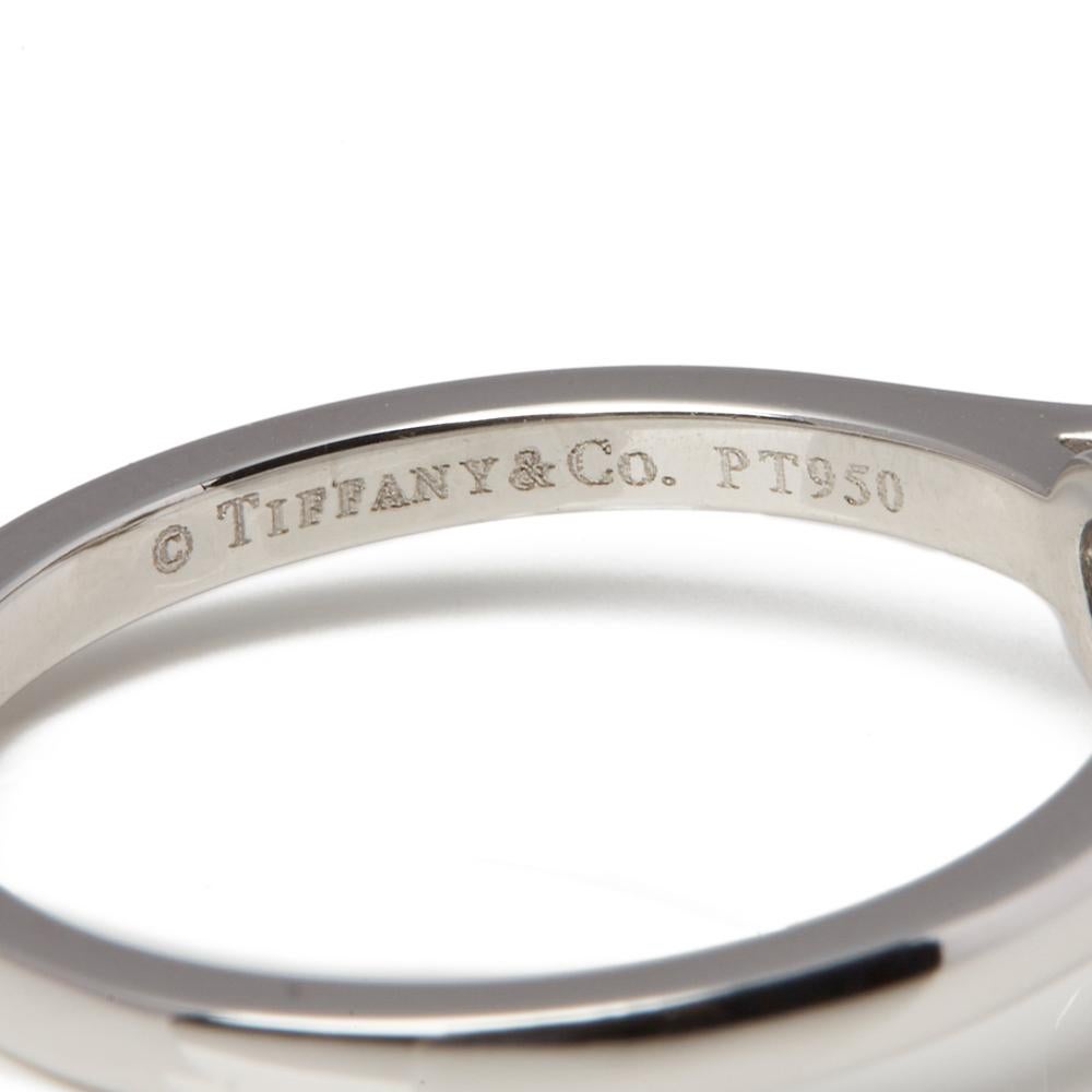 Round Cut Tiffany & Co. Platinum Diamond Flower Enchant Ring