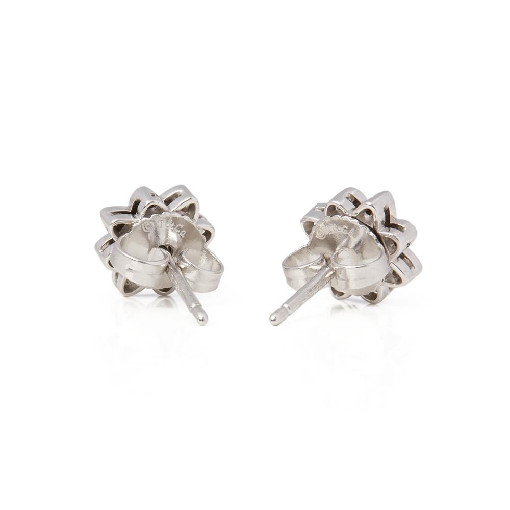 tiffany diamond flower earrings