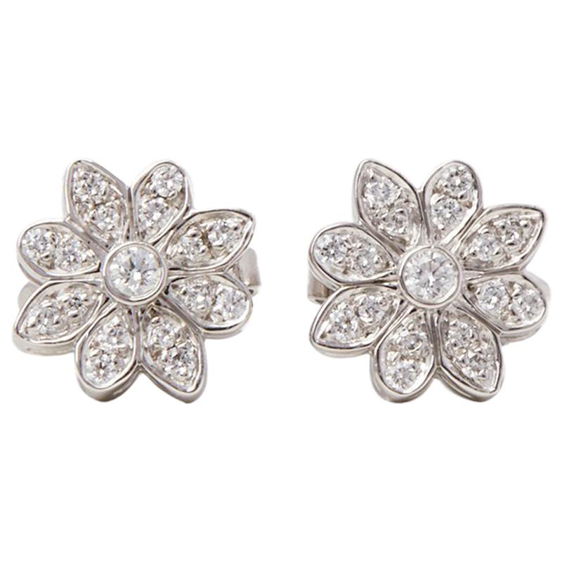 diamond flower earrings tiffany