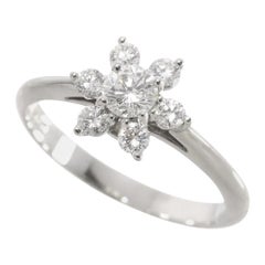 TIFFANY & Co. Bague fleur en platine avec diamant 5