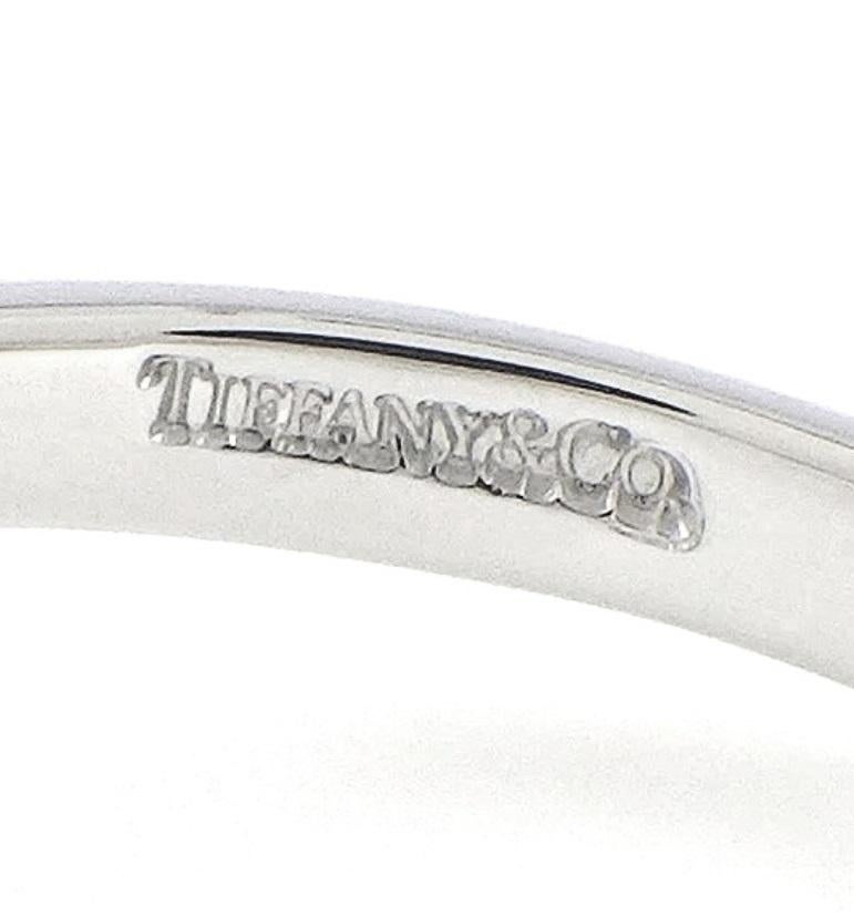 Round Cut TIFFANY & Co. Platinum Diamond Flower Ring 5.5