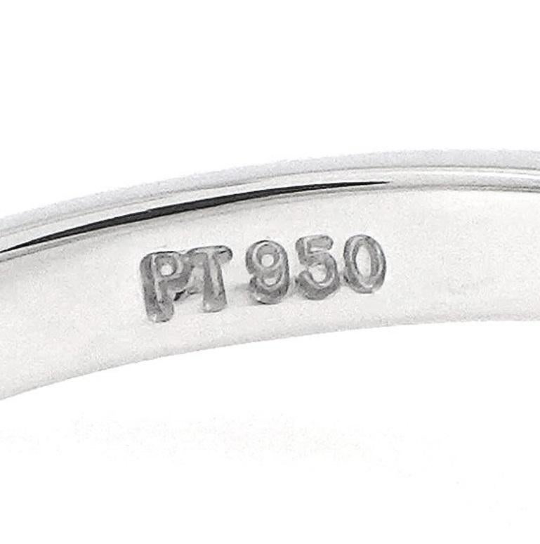 TIFFANY & Co. Platinum Diamond Flower Ring 5.5 In Excellent Condition In Los Angeles, CA