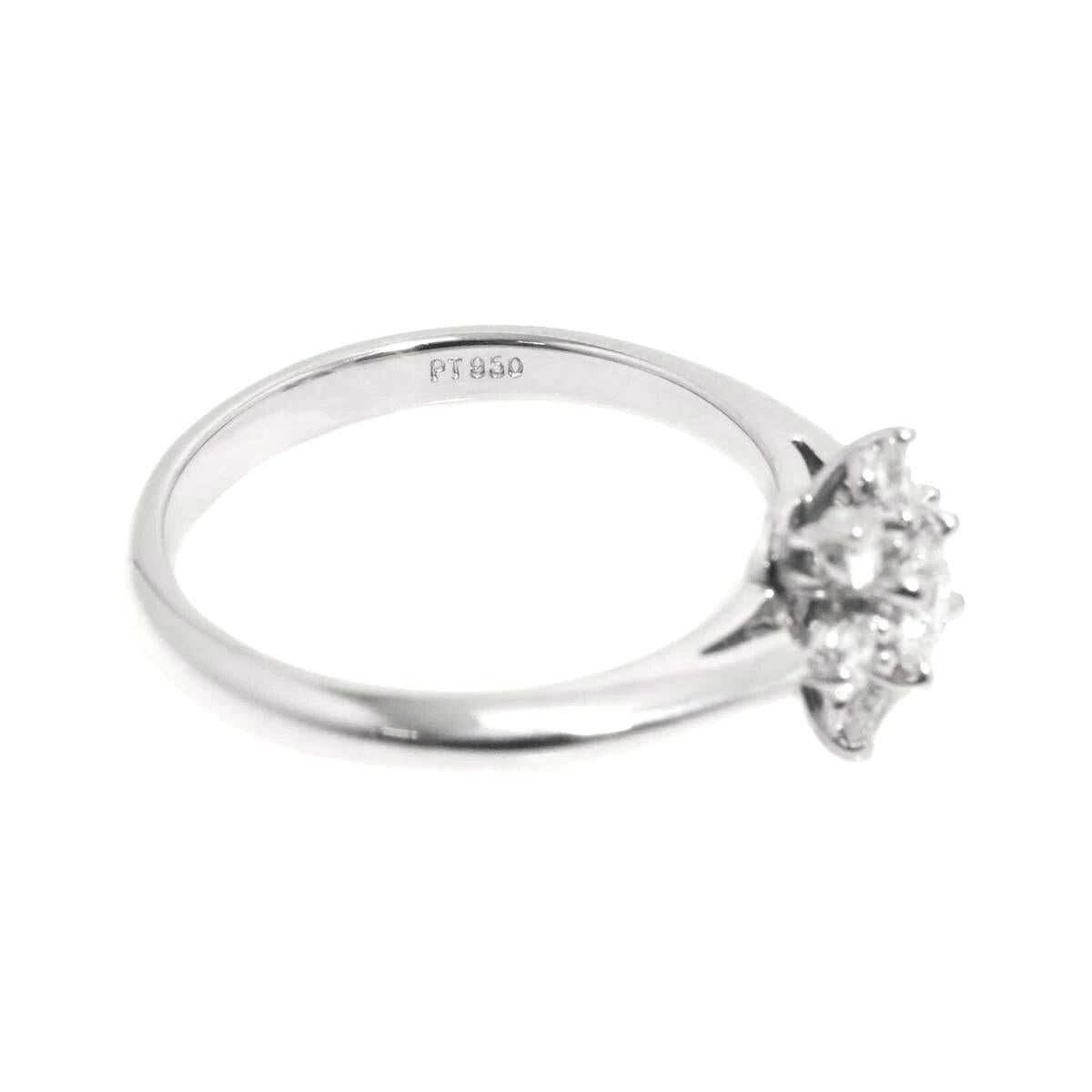 TIFFANY & Co. Anello con fiore di diamante in platino 5.5 in vendita 1