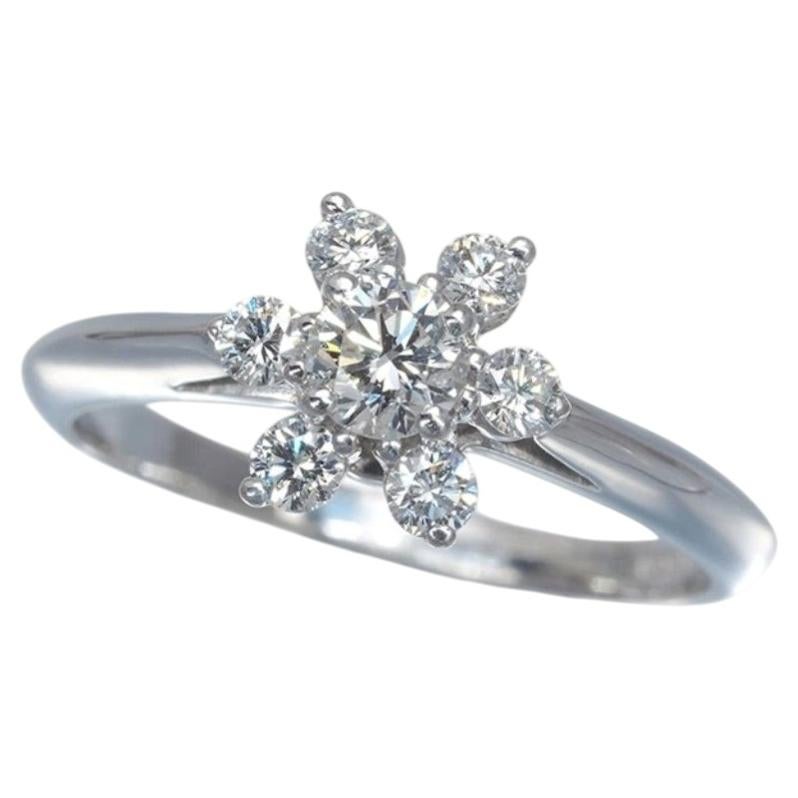 TIFFANY & Co. Platin-Diamant-Blumenring 6