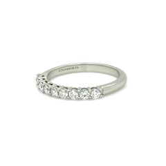 Tiffany & Co. Platinum Diamond Forever Band Ring 0.27ct 4.58g