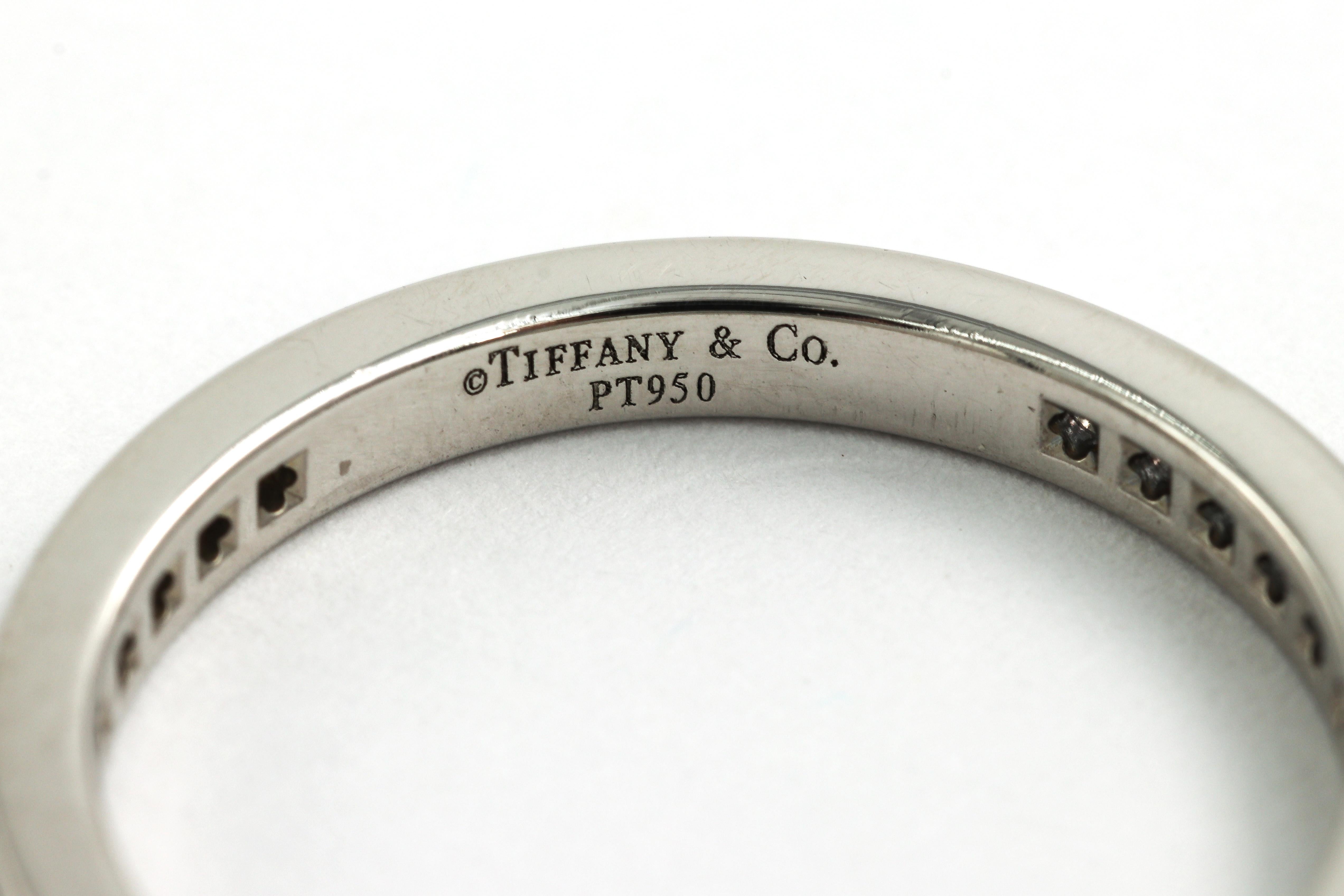 Modern Tiffany & Co. Platinum Diamond Full Circle Eternity Wedding Band