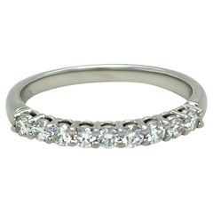 Tiffany & Co Platinum Diamond Half-Circle Forever Band 0.27ct