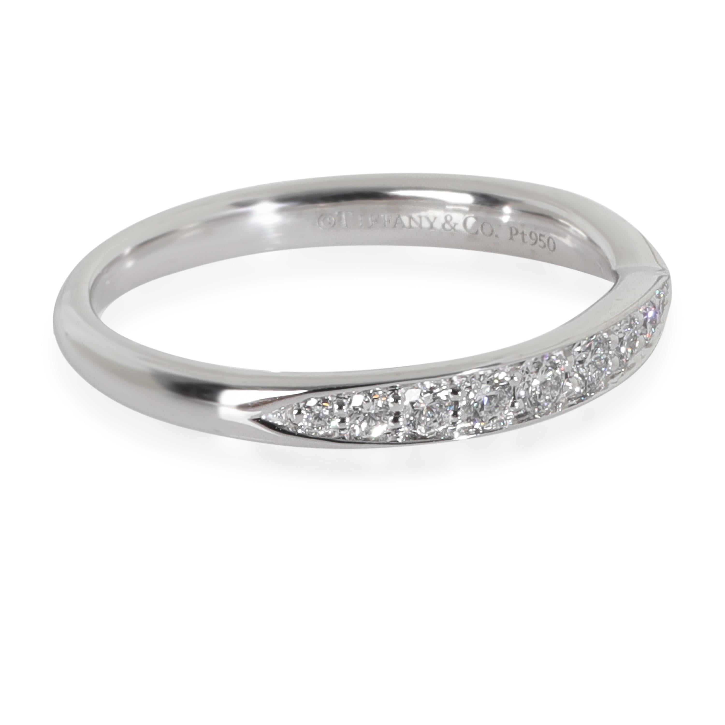 Tiffany & Co. Fascia Harmony in platino con diamante In condizioni ottime in vendita a New York, NY