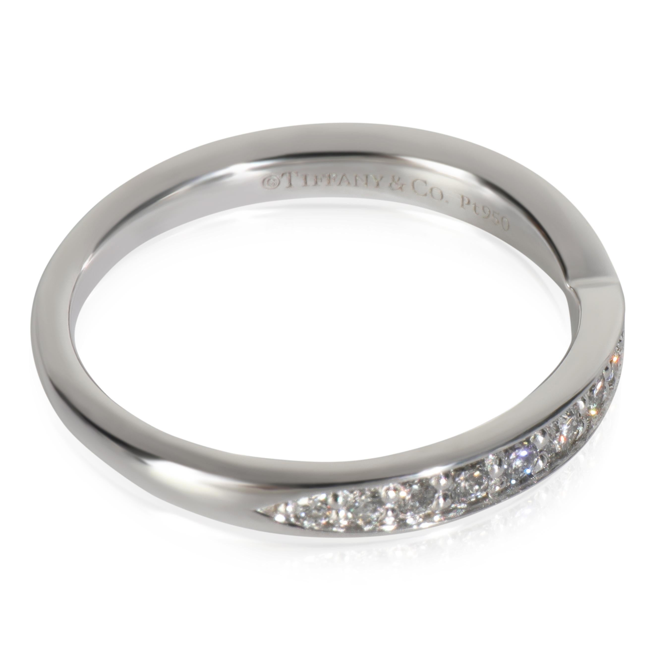 Tiffany & Co. Fascia Harmony in platino con diamante In condizioni ottime in vendita a New York, NY