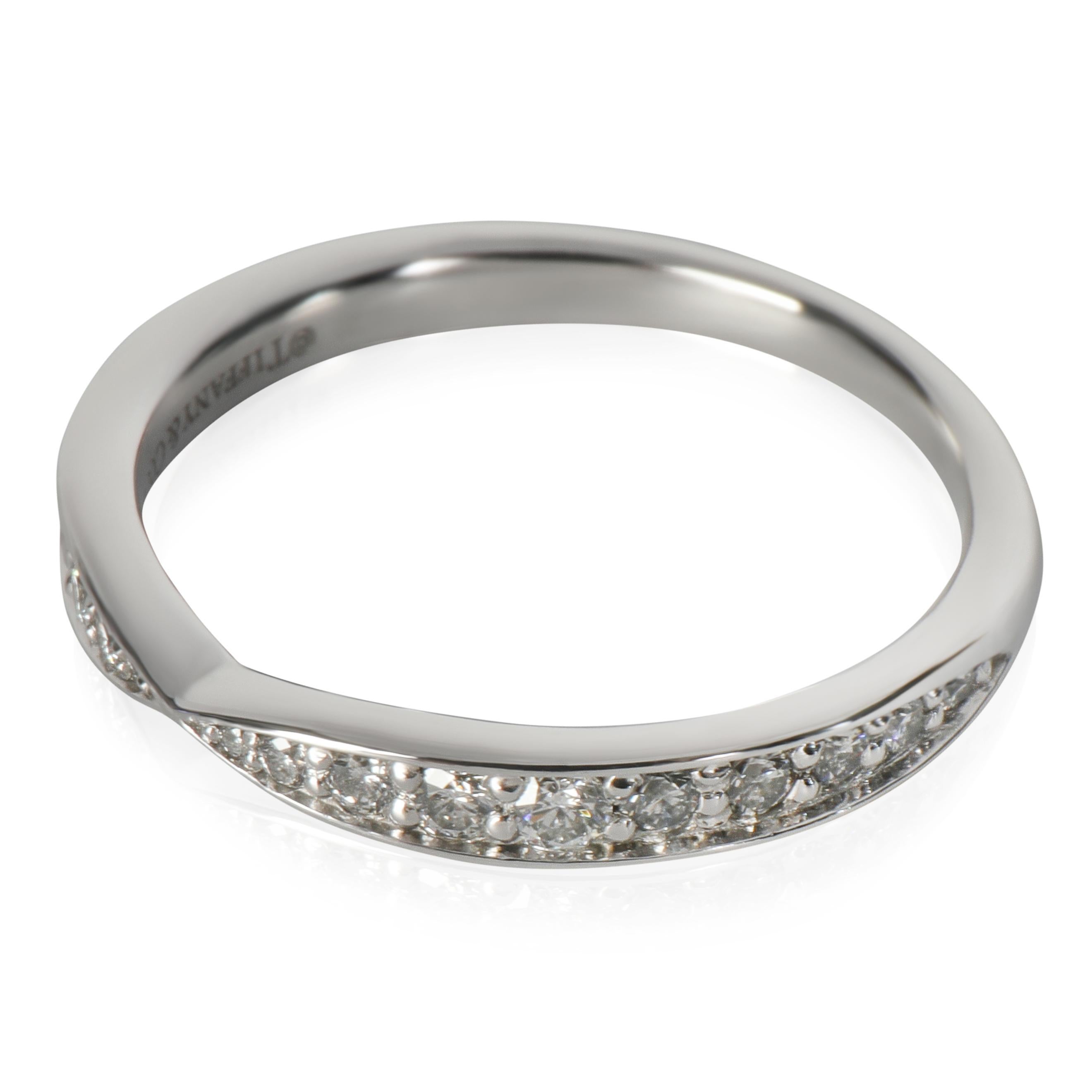 da uomo o donna Tiffany & Co. Fascia Harmony in platino con diamante in vendita