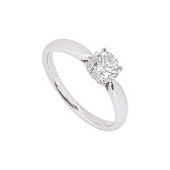 Tiffany & Co. Platinum Diamond Harmony Engagement Solitaire Ring 0.72 Carat