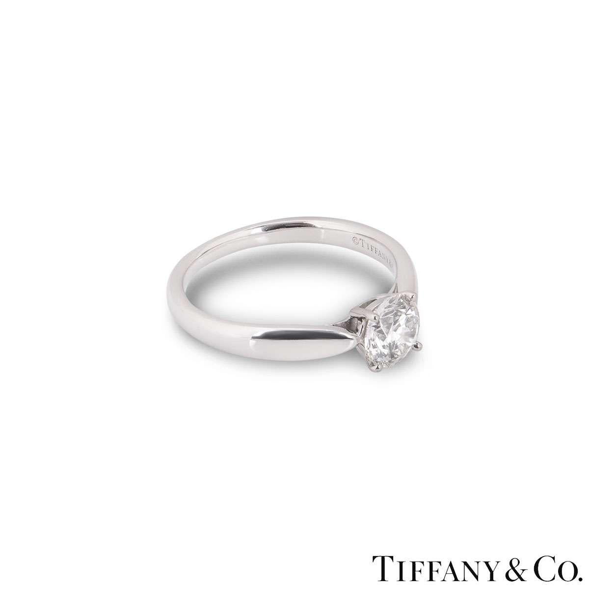 Tiffany & Co. Platinum Diamond Harmony Ring 0.72 Carat In Excellent Condition In London, GB