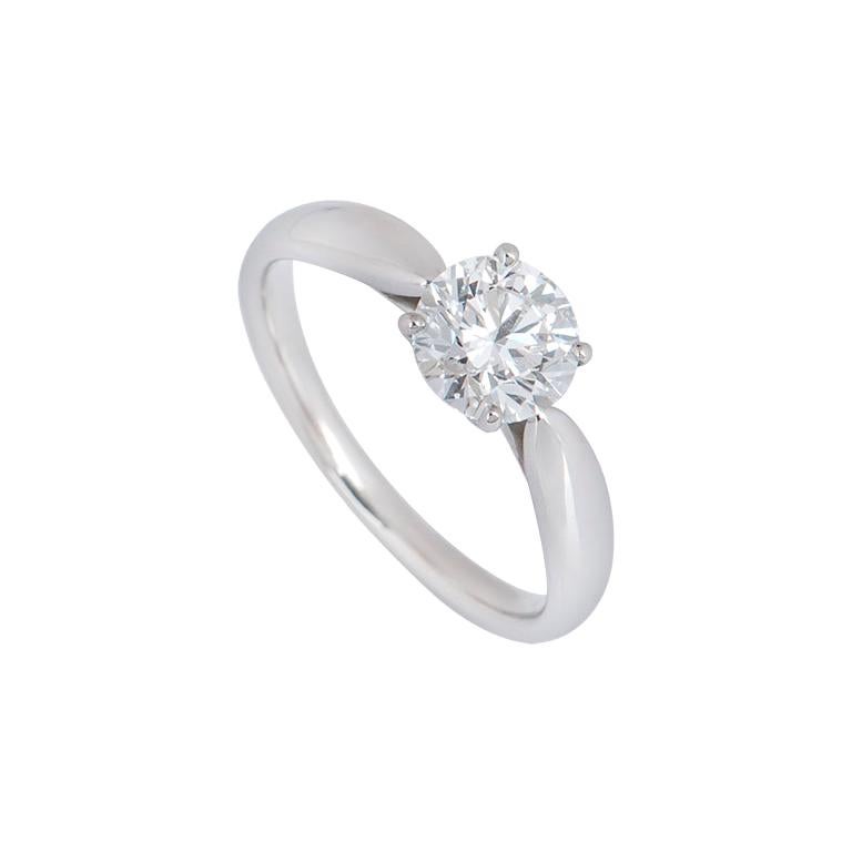 Tiffany & Co. Platinum Diamond Harmony Ring 0.91 Carat