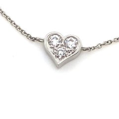 Tiffany & Co Platinum Diamond Heart Bracelet