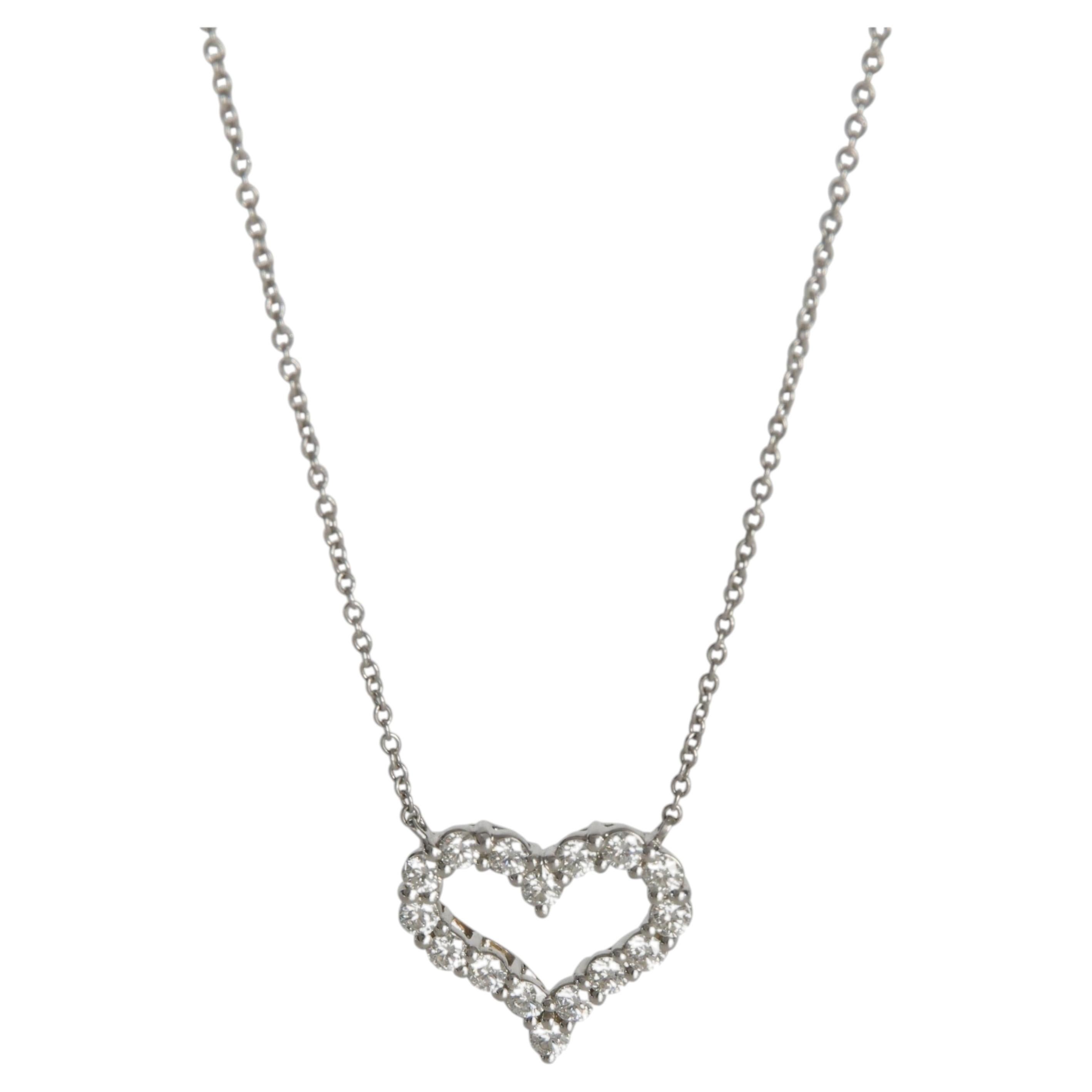Tiffany & Co. Colgante Corazón Diamante Platino