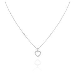 Tiffany & Co. Platinum Diamond Heart Pendant